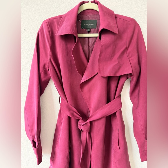 Banana Republic Soft Trench Coat - Picture 2 of 7